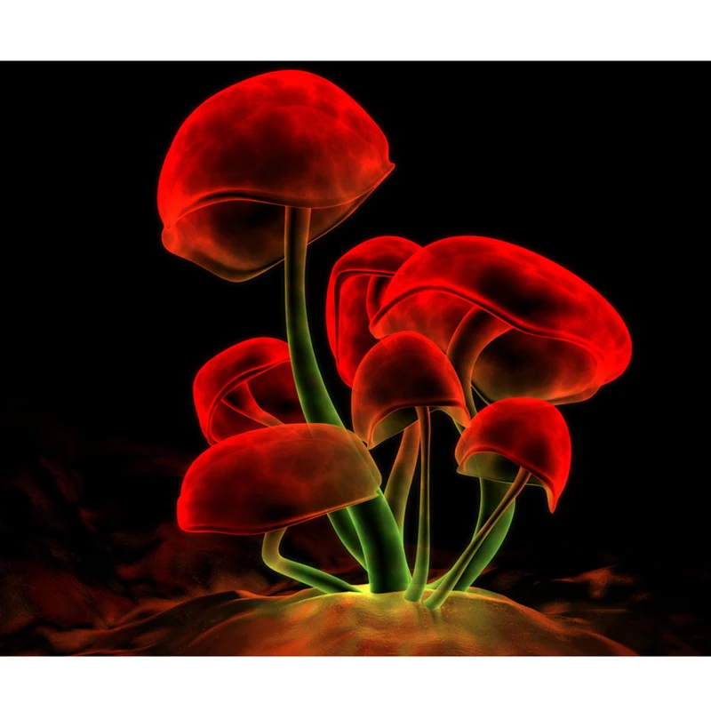 5D Алмазная мозаика для творчества вышивка флуоресцентными грибами алмазная