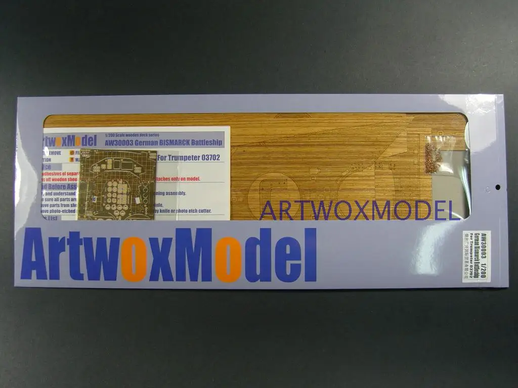 ARTWOX 03702 линкор Бисмарк Trumpeter деревянная колода AW30003