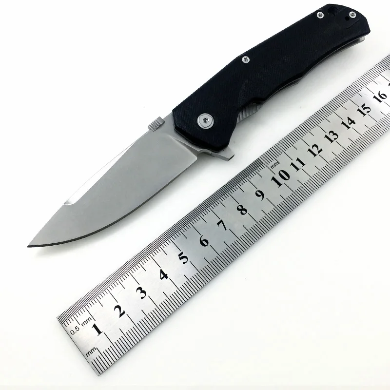 G10 Ti Black BGT M390 стальной Флиппер Складной Нож EDC Тактические многофункциональные инструменты для кемпинга, выживания, боевой карманный Универсальный охотничий нож IKBS подшипник - Цвет: G10 Ti Black