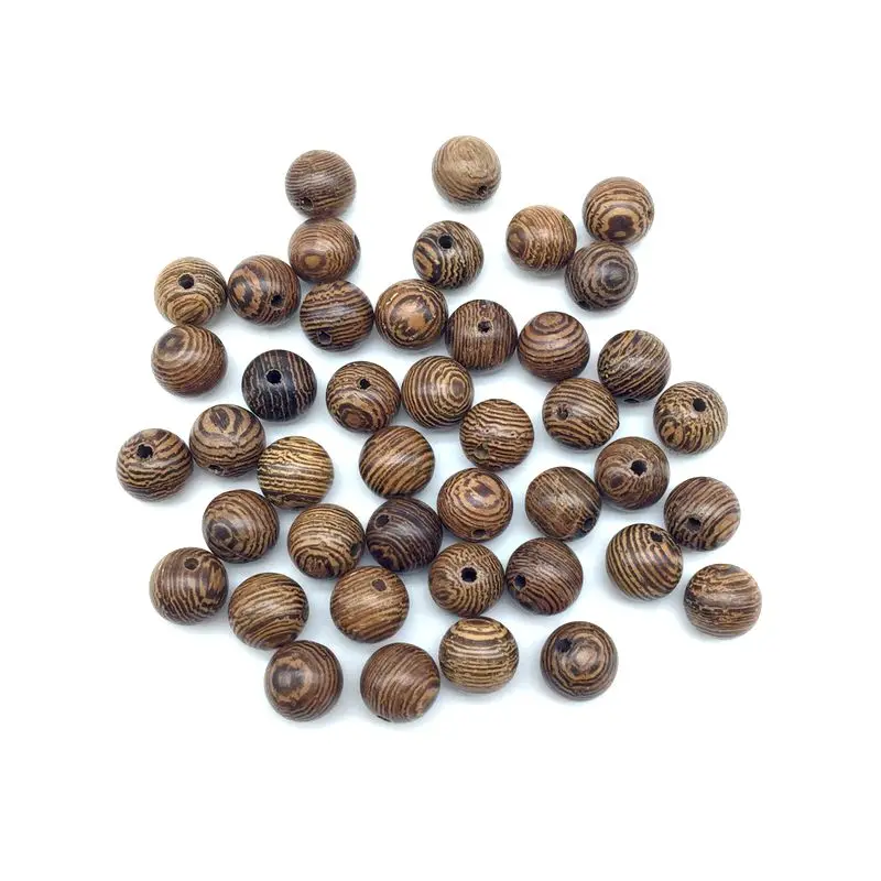 BEADZTALK бусины из натурального дерева Coco Nut 8 мм круглые свободные гладкие