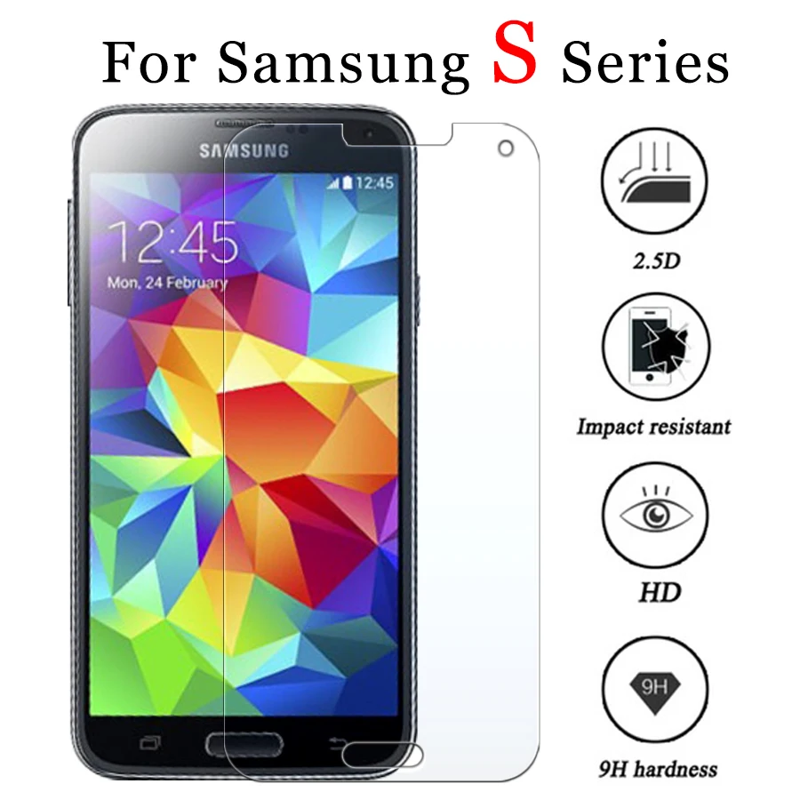 Закаленное стекло для samsung s3 s4 s5 mini Защитное стекло для Galaxy s 6 s 7272 7262 7562 7582 Samsug Galaxy 6s 5S Защитная пленка для экрана
