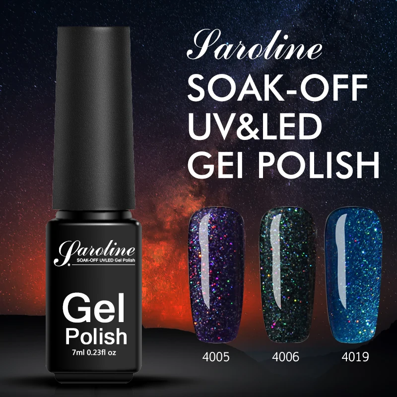 Saroline неоновый гель для ногтей лак красочный французский Полупостоянный