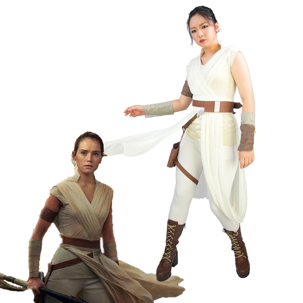 XCOSER Новое поступление Скайуокер Рей косплей костюм для женщин Хэллоуин платье