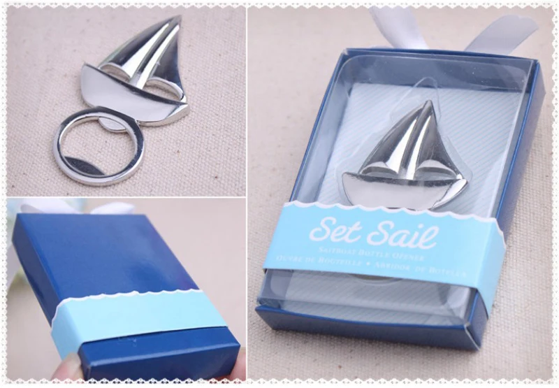 Парусная лодка Открывалка Для Бутылок Свадебный дом движущийся грандиозное событие товары для рождественской вечеринки 20 шт./лот