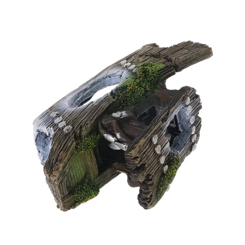 Подводный корабль парусная лодка симулятор мха аквариумный декор для