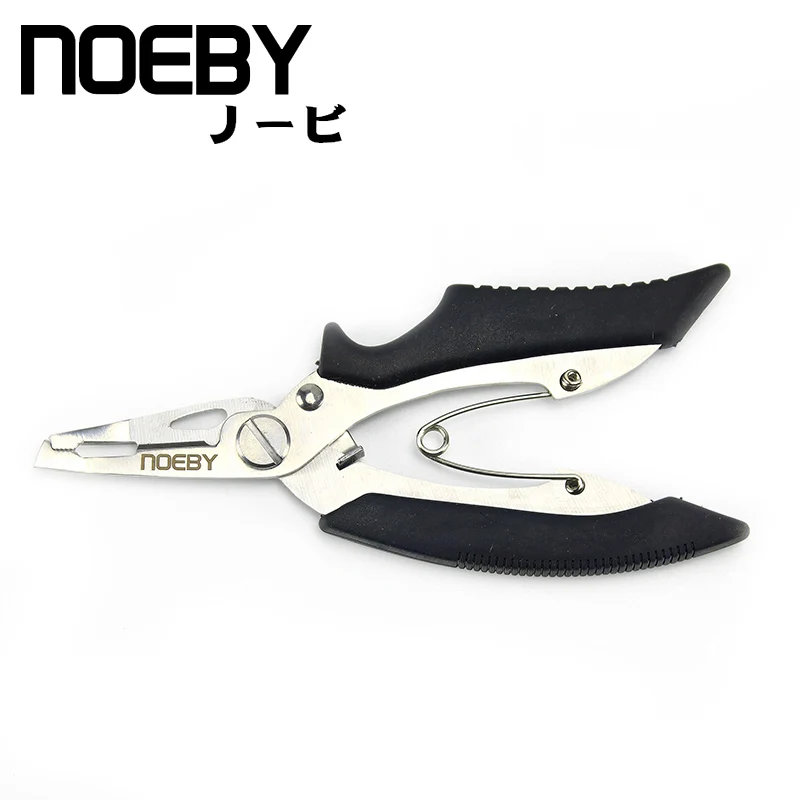NOEBY Multifunctional Stainless Steel Lure Pliers Scissors Fishing Line Cutter Hook Remover Fish Gripper tackle | Спорт и