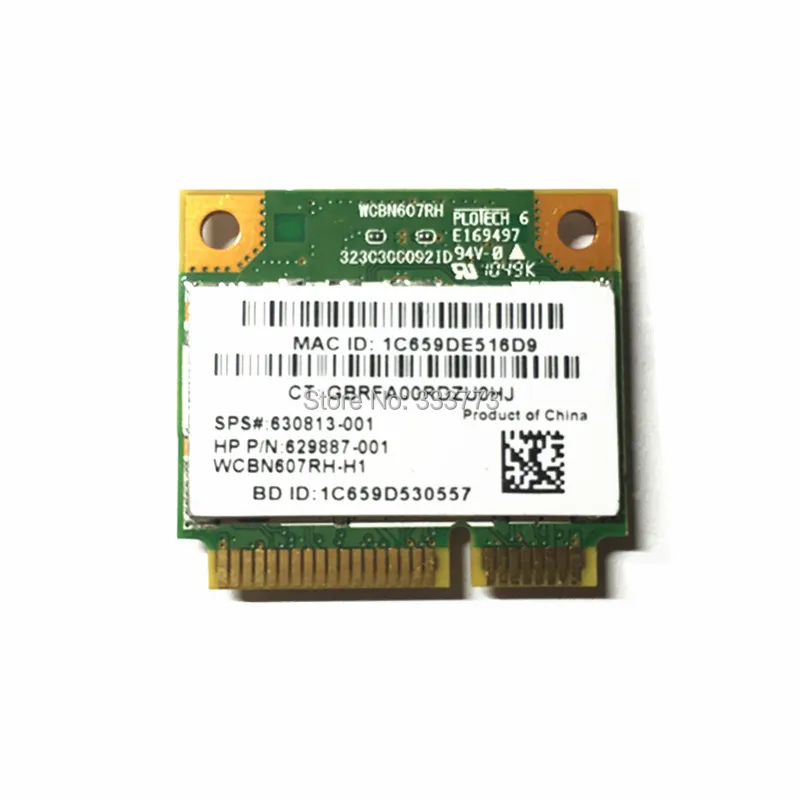 Сетевая мини карта PCI E RALINK Rt3592 RT3592BC8 630813 001 300M совместима с Bluetooth 3 0 Для 4530s 4230s|card reader