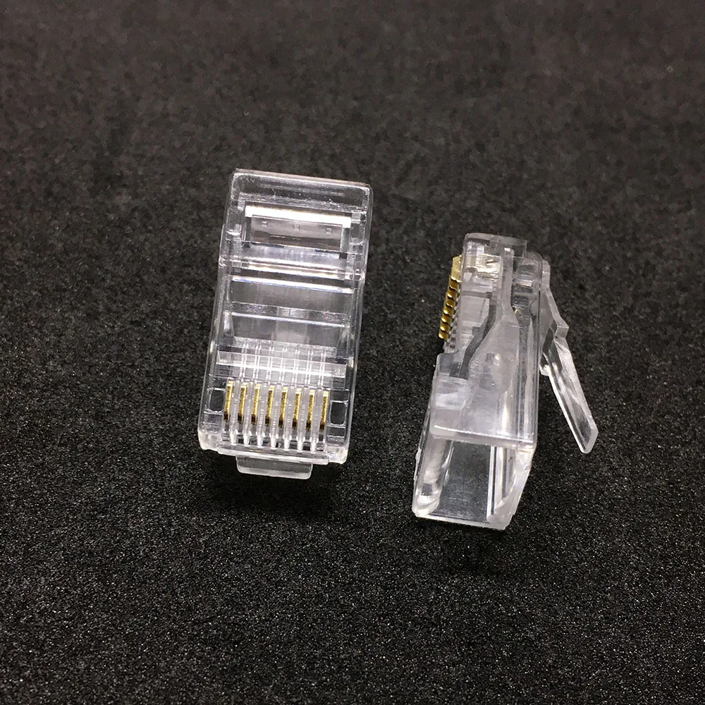 1000 шт. RJ45 разъем 8P8C Cat5E Cat5 сетевая кристаллическая головка Lan