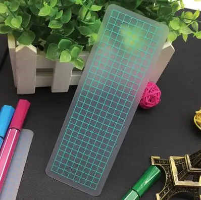 greenn 10pcs 10 шт./лот 5*15 см диспенсер для ленты, Матовый ПВХ васи ленты Органайзер линейка инструменты обертывание ленты канцелярские принадлежности - Цвет: greenn 10pcs