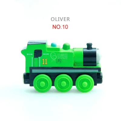 Деревянный поезд магнитные игрушечные поезда Танк двигатель Trackmaster игрушка для детей маленький автомобиль Рождественский подарок - Цвет: 10