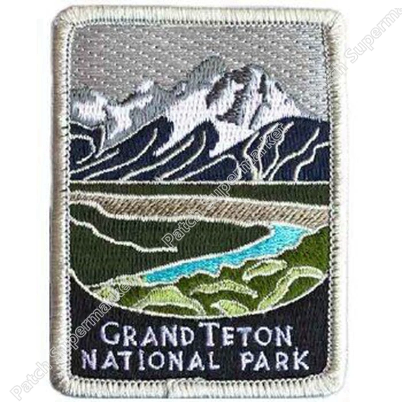 Нашивки с вышивкой GRAND TETON NATIONAL PARK 3 дюйма|iron on|iron on patchesiron patches usa |