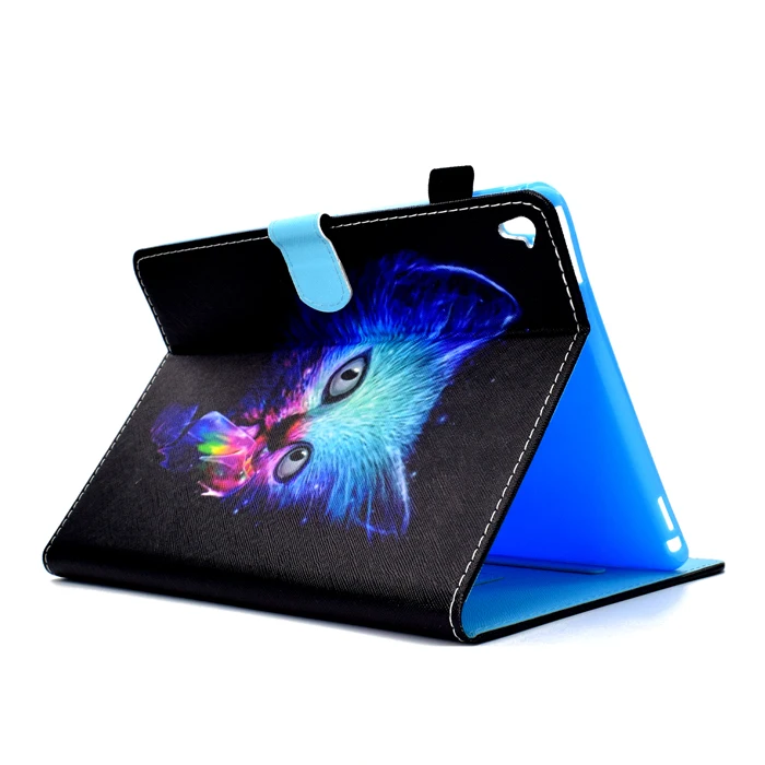 Чехол подставка для iPad 10 5 с отделением карт золотой бабочкой кошкой цветным