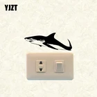 YJZT Акула настенный стикер для выключателя морской Животные виниловые наклейки в виде Фотообоев c переводными картинками Спальня домашний декор 17SS0274