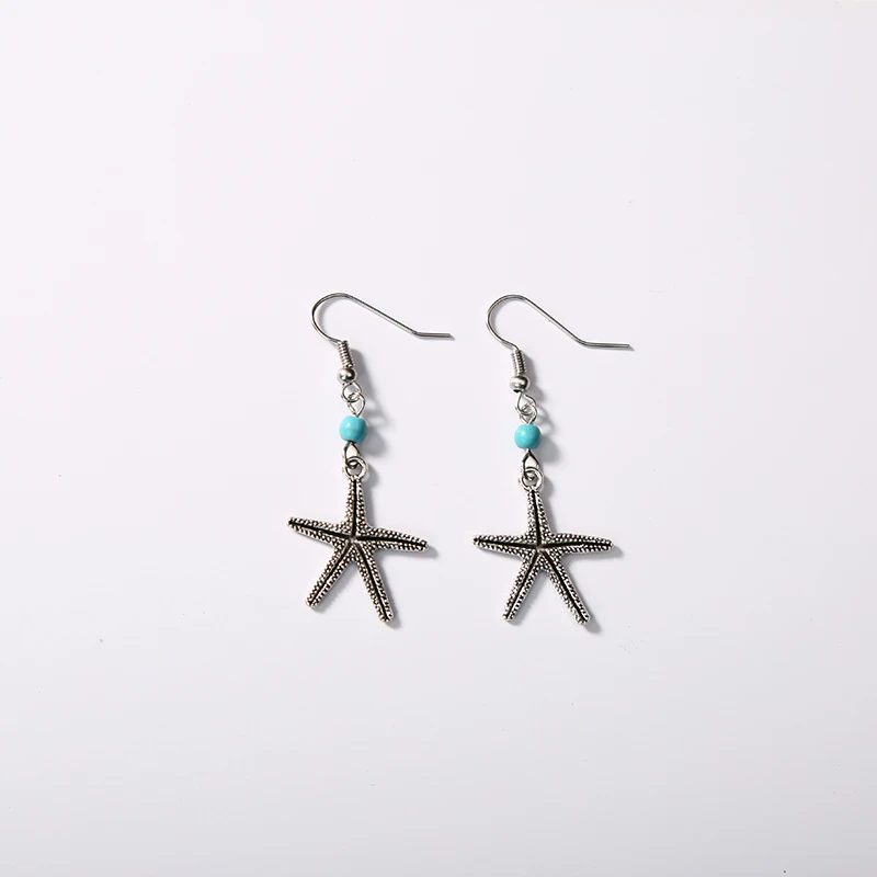 8 видов Винтаж Стиль сердце железная башня с формой гиппокампа Seastar серебряным