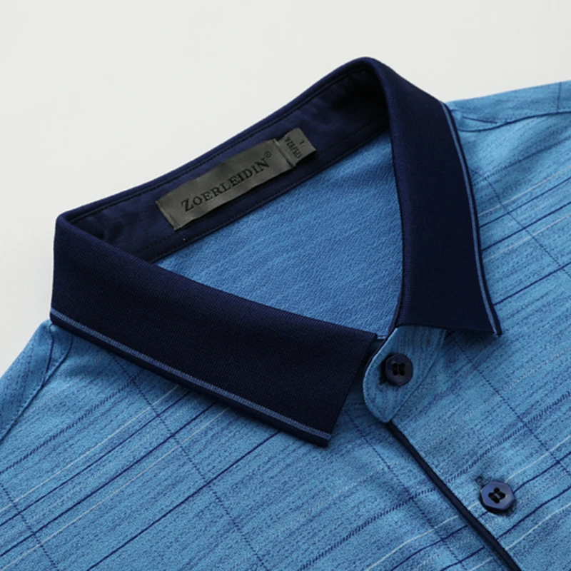 Мужская приталенная рубашка поло с коротким рукавом хлопковая воротником