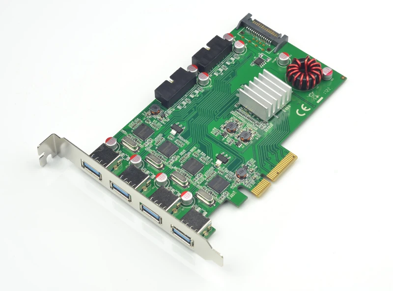 PCI E до 8 портов USB 3 0 концентратор Express адаптер расширения карты 20 Гбит/с супер