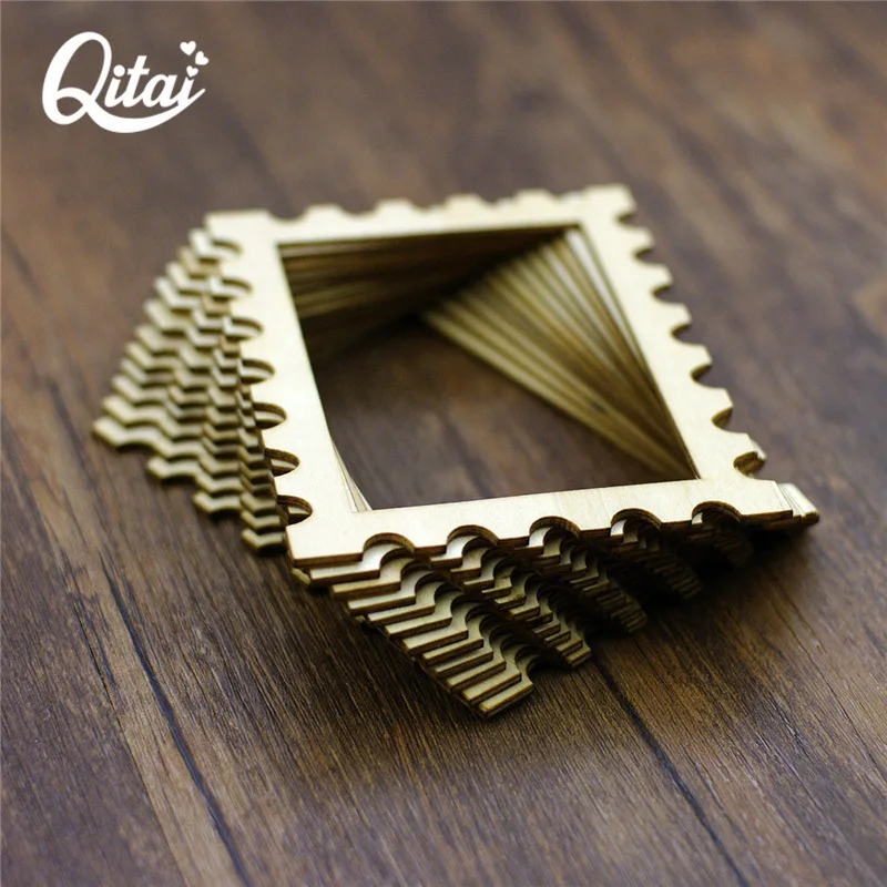 QITAI 12 шт./лот DIY товары 8 5X11 см фоторамка изделия деревянная рамка для шпона