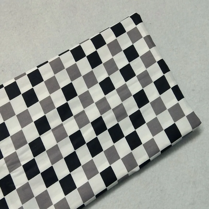 160 см ширина классический серый белый смешанный черный квадратный принт 100%