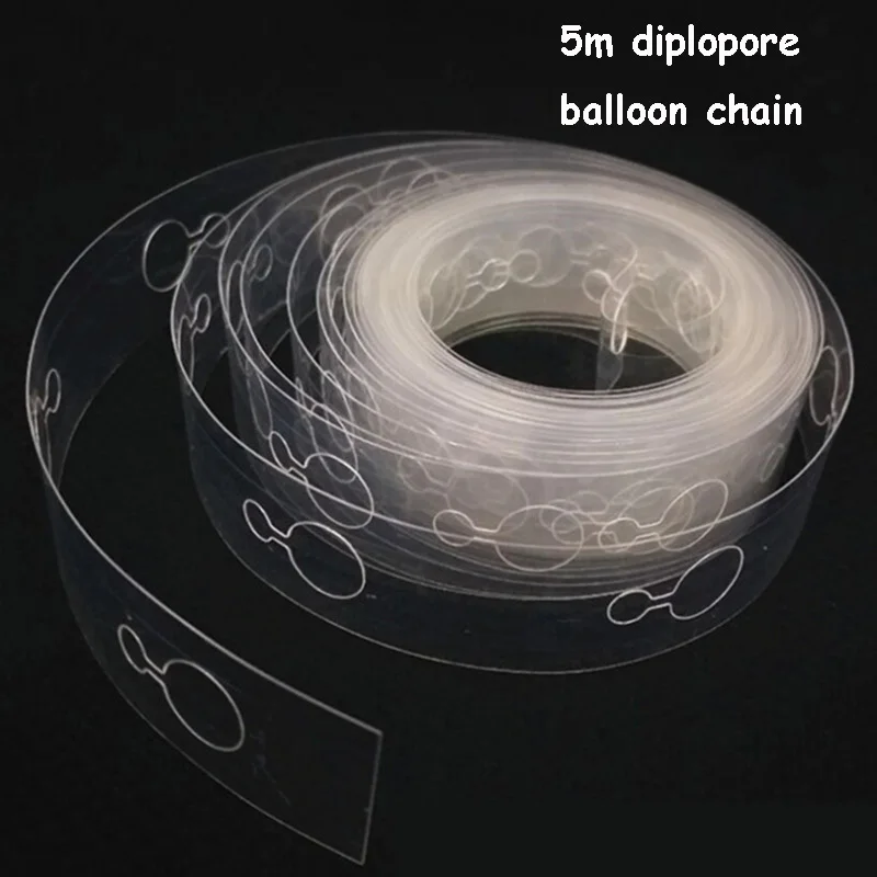5m balloon chain Воздушный шар, колонна-подставка, наборы, воздушные шары, стенд АРКА, основание, полюс, насос, Свадебный декор, globos, день рождения, вечеринка, украшения, Детский баллон, комплект - Цвет: 5m balloon chain