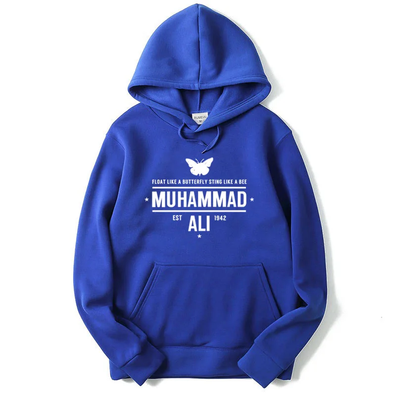Мужские толстовки с капюшоном Muhammad Ali хлопковые Moleton Masculino Спортивная весенняя