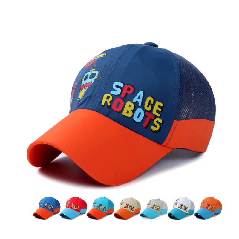 Бейсболка для мальчиков и девочек Snapback летняя кепка в стиле хип хоп детей