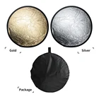 Портативный складной Круглый отражатель для фотосъемки, 12 Дюймов, 30 см, 2 в 1, отражатель для студии, мульти дисковые диффузоры