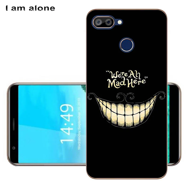 Чехлы для телефонов I am alone для Oukitel C11 Pro, 5,5 дюймов, черный мягкий термополиуретан, Модные Цветные Чехлы для мобильных телефонов Oukitel C11 Pro