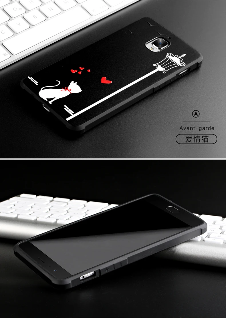 Для oneplus 3 3T чехол coque Модный 3D мягкий силиконовый Рисунок мультфильм матовый