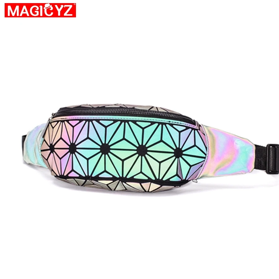 MAGICYZ женские модные светящиеся поясные сумки поясная сумка унисекс кожаная