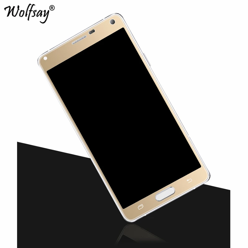 Закаленное 3d-стекло Wolfsay с изогнутыми краями и полным покрытием для Samsung Galaxy Note 4