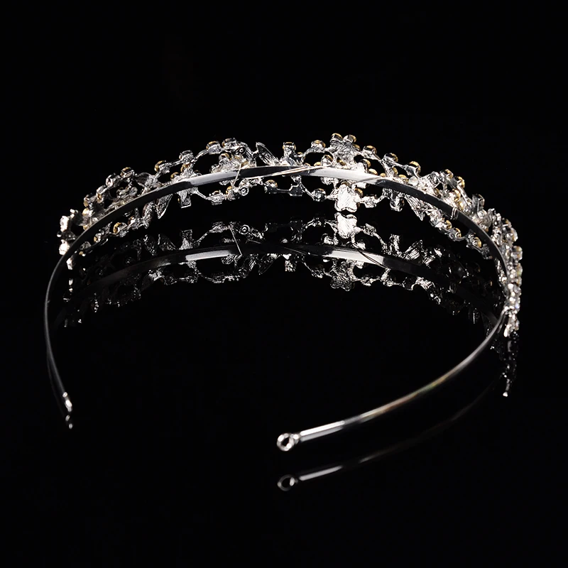Женские тиары-короны с австрийским кристаллом ювелирные украшения для волос F021 |