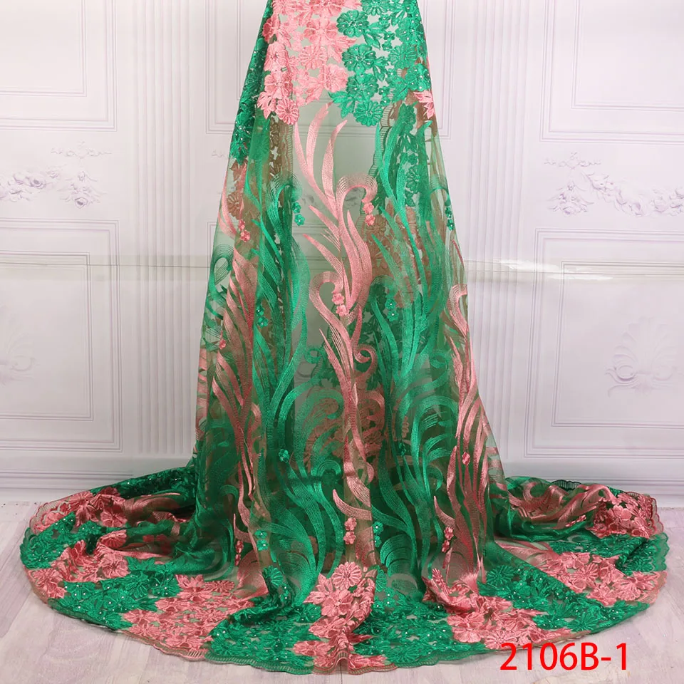 Новый 2019 Multi цвет в нигерийском стиле кружево ткань вышитые Африканский шнур