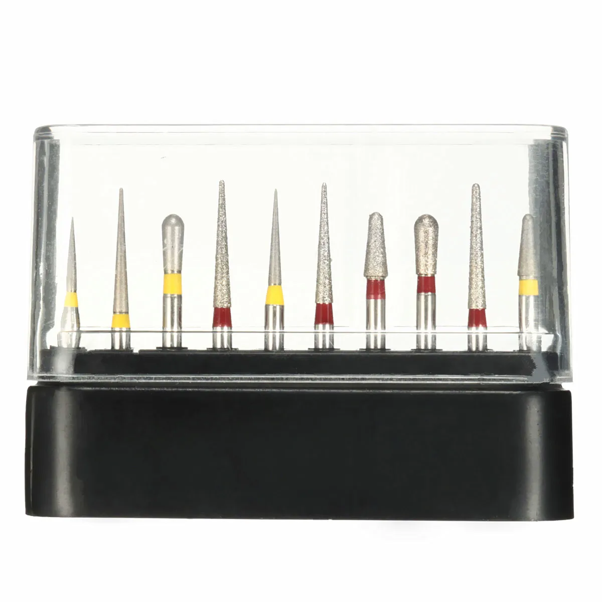 10pcs Dental Burs Set Kit High Speed Diamond Polishing Grinding Drill Grinder Bits Smoothing For Rotary Polisher Tool |