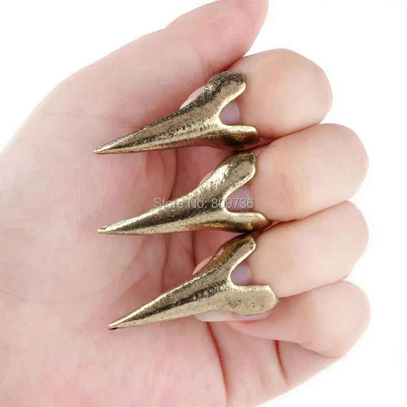 5 шт. модный крутой винтажный в стиле панк готика кольцо на кончик пальца золотые