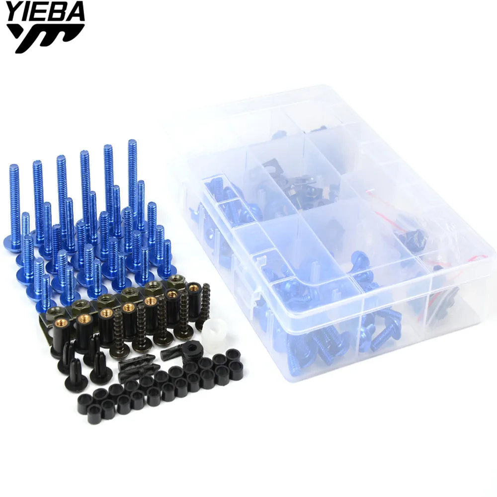

for yamaha XJR400 XJR1200 XJR1300 XJ600 XJ6 FZ6S Motorcycle Body Fairing Bolts Spire Speed Fastener Clips Screw Spring Bolot Nut