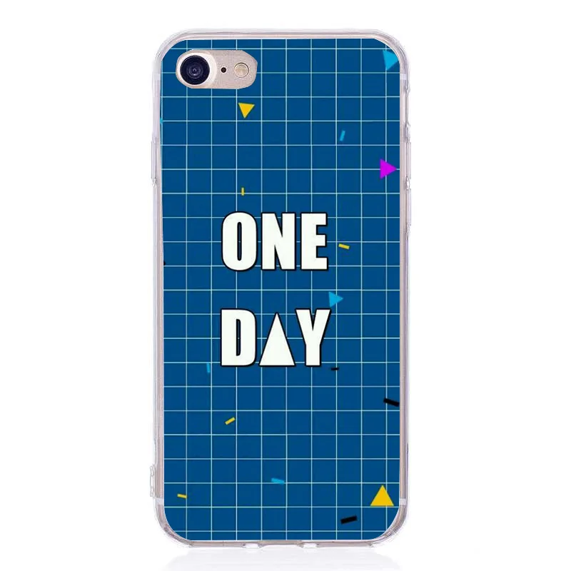 Небесно-голубой Чехол для телефона для Funda iPhone 6 6s милый мультяшный буквенный Мягкий ТПУ чехол для iPhone 7 8 Plus X XR XS Max 5 5S SE - Цвет: Небесно-голубой
