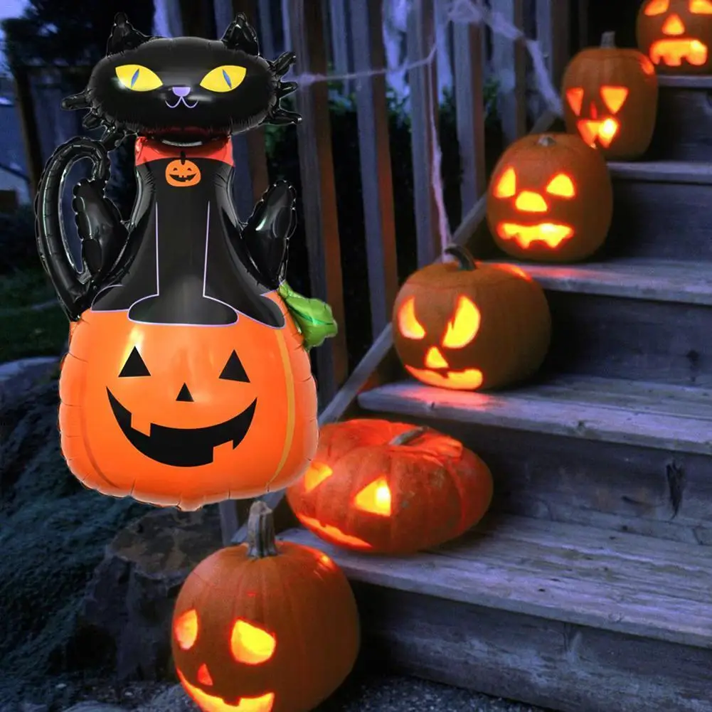 Черный кот Тыква фольгированные гелиевые шары игрушки из надувных шаров