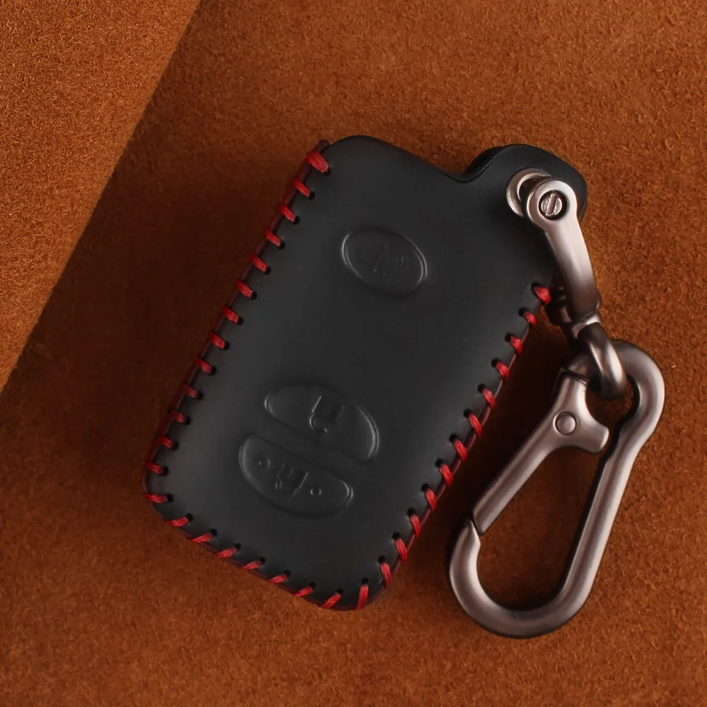 Кожаный дистанционный брелок KEYYOU автомобильный чехол для ключей держатель Toyota