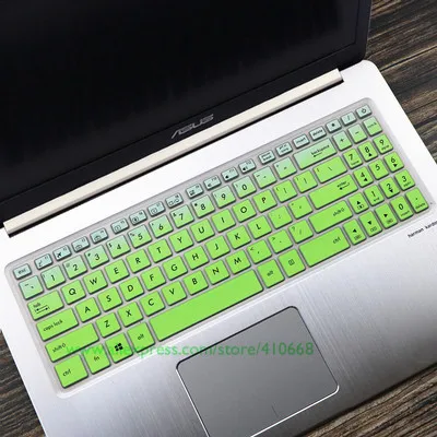 Gradual green 15,6 дюймов Чехол для клавиатуры ноутбука для ухода за кожей кожи Asus VivoBook Pro 15 N580 N580G N580GD N580VD M580VD M580 NX580VD YX570ZD YX570ud YX570 - Цвет: Gradual green