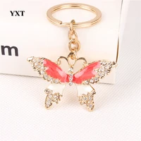 new dragonfly tombo cute crystal charm pendant purse handbag car key ring keychain party creative fashion gift for friend