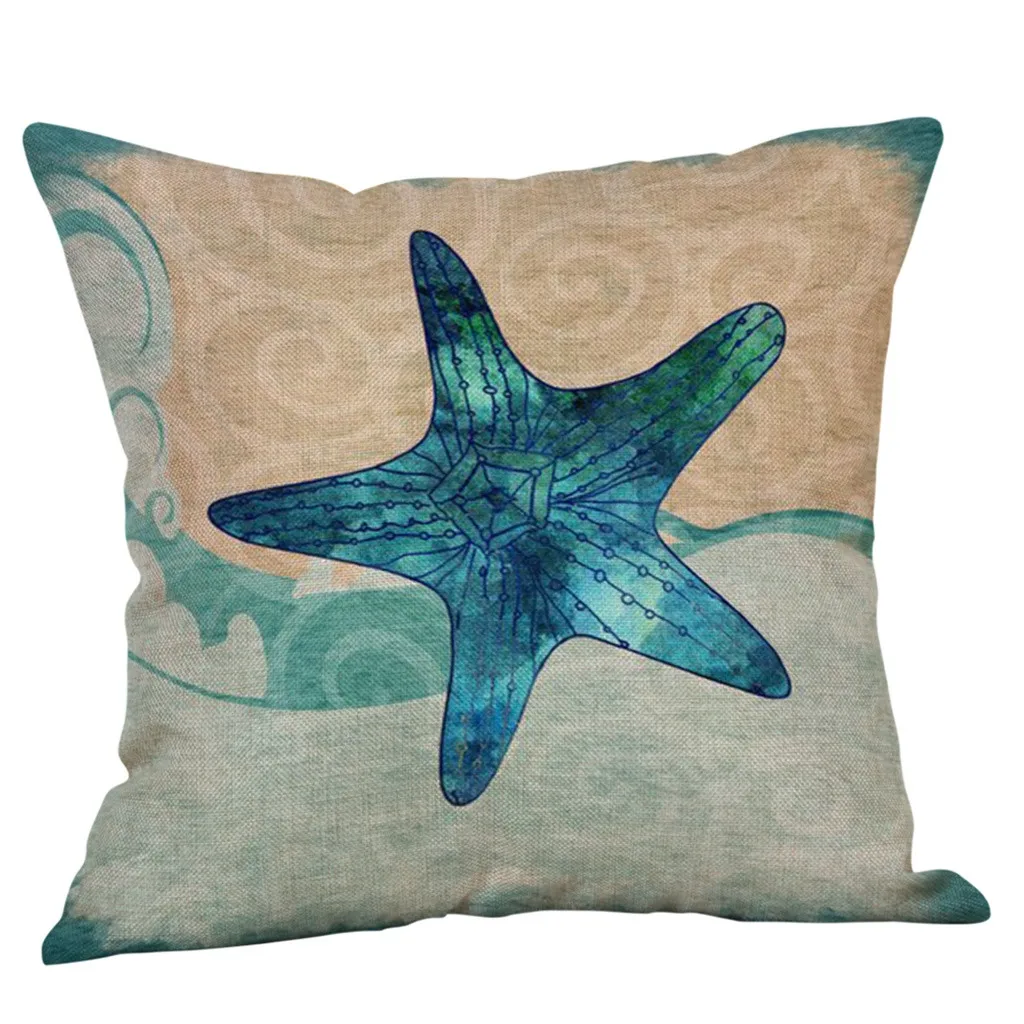 Декоративная наволочка для подушки Чехол подводного мира Морская жизнь животные