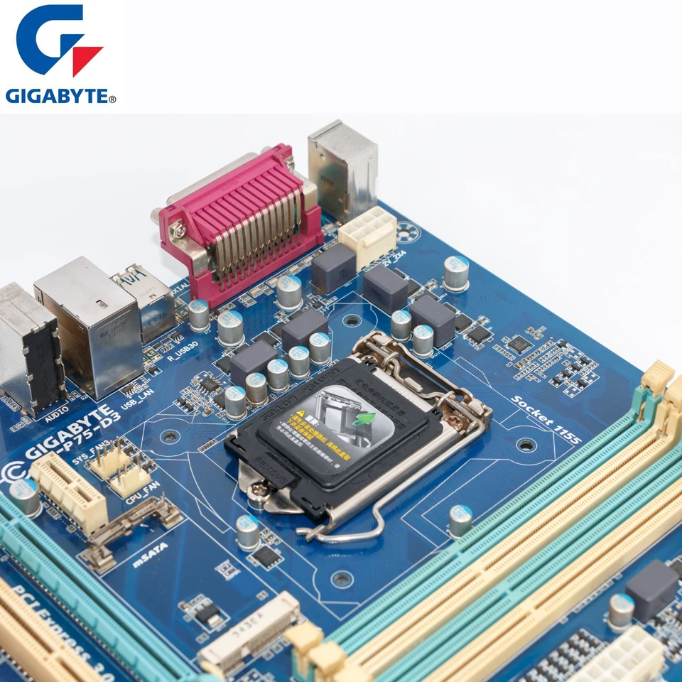 Материнская Плата Gigabyte GA-P75-D3, LGA 1155 DDR3 USB2.0 USB3.0.