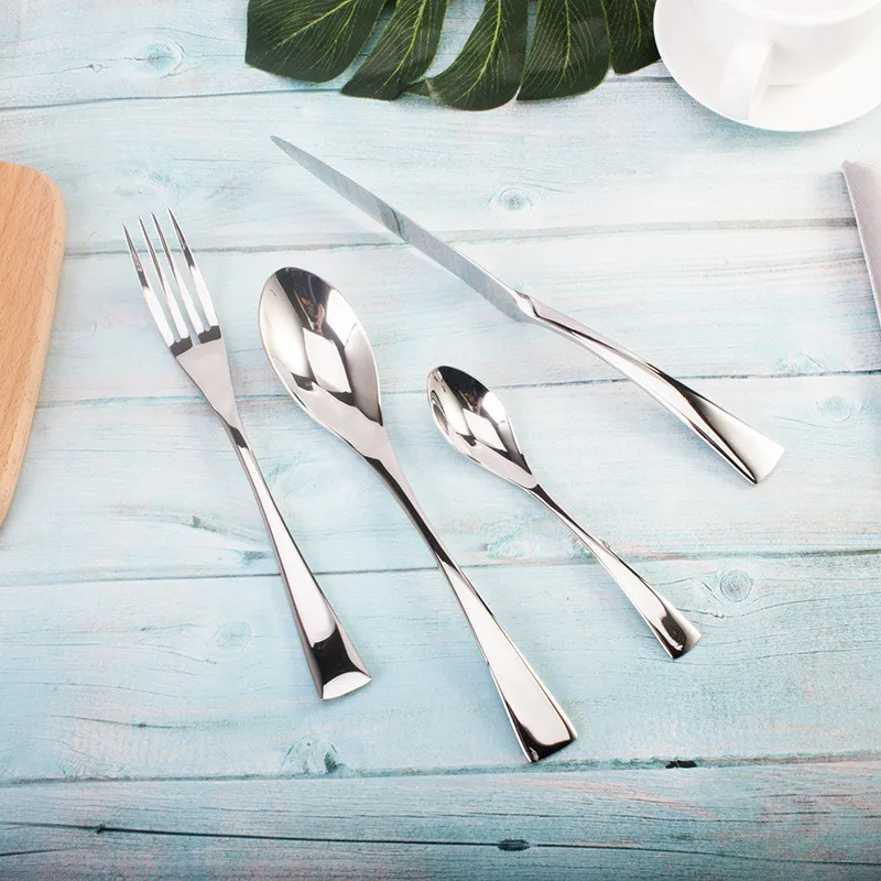 24 шт./компл. высококачественный европейский ретро набор столовых приборов из