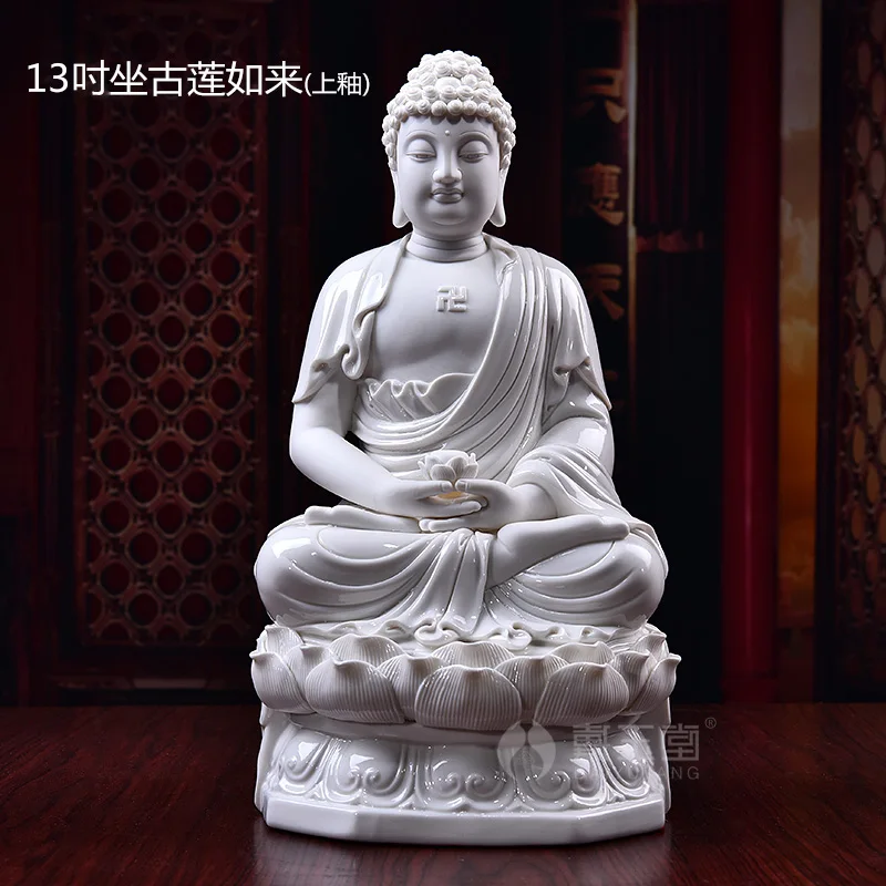 Керамика Sakyamuni керамическая аптека Будда монтированная на западе три св. Будды