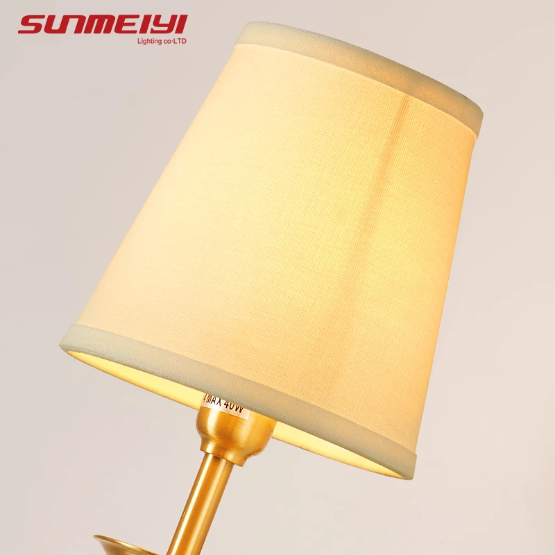 Современные полностью медные светодиодные Настенные светильники прикроватные