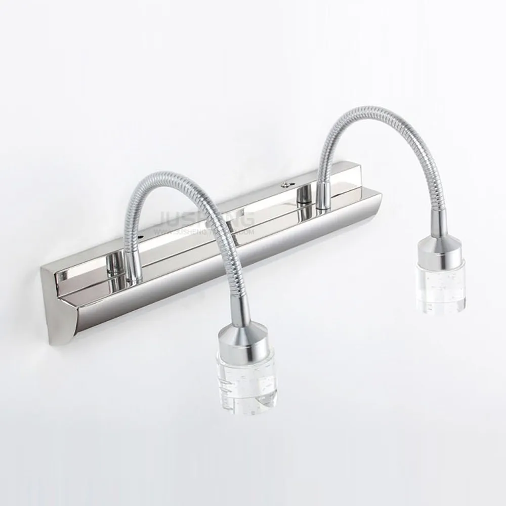 Современная светодиодная Хрустальная настенная лампа для ванной комнаты