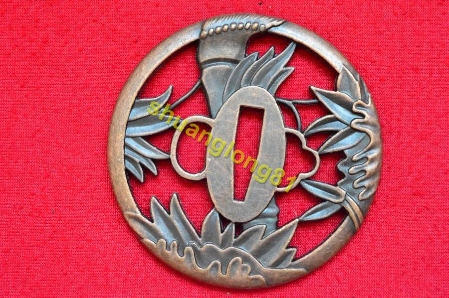 Красивая Высококачественная японская защита Tsuba для бриллианта нож защиты