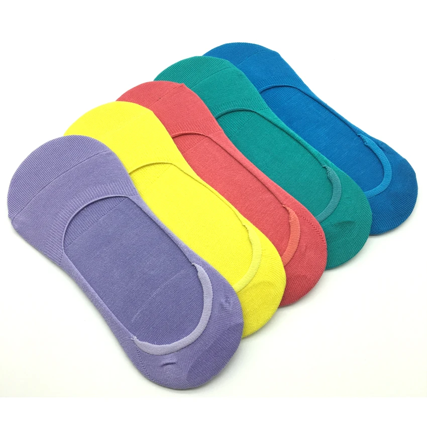 Носки женские из бамбукового волокна повседневные короткие Нескользящие