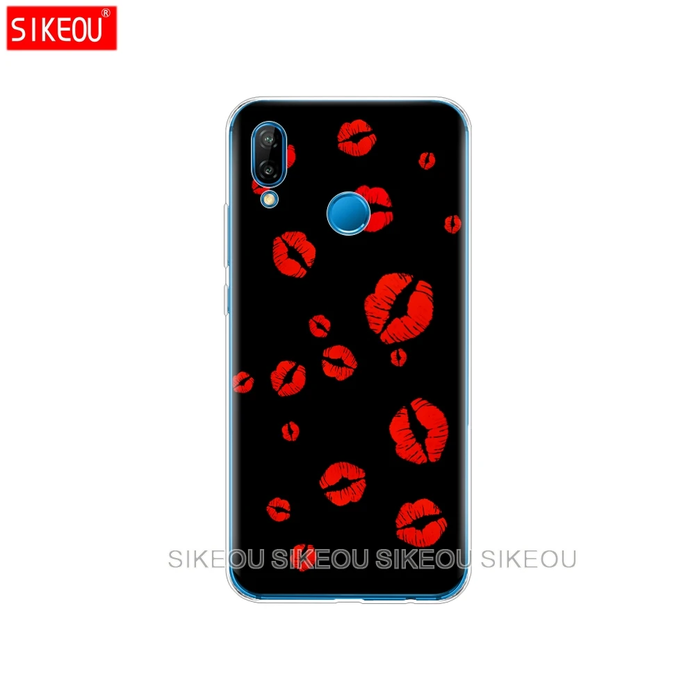 Силиконовый чехол для телефона Huawei P20 P7 P8 P9 P10 Lite Plus Pro 2017 p smart 2018 Kiss me Губная Помада