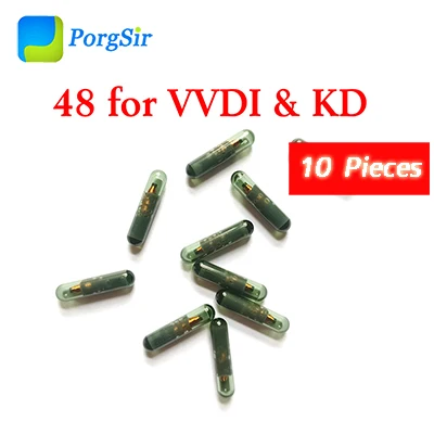 Xhorse VVDI ID46 ID48 стеклянный чип 4D 4C G чип для VVDI ключ инструмент и VVDI2 - Цвет: 10 pcs ID48
